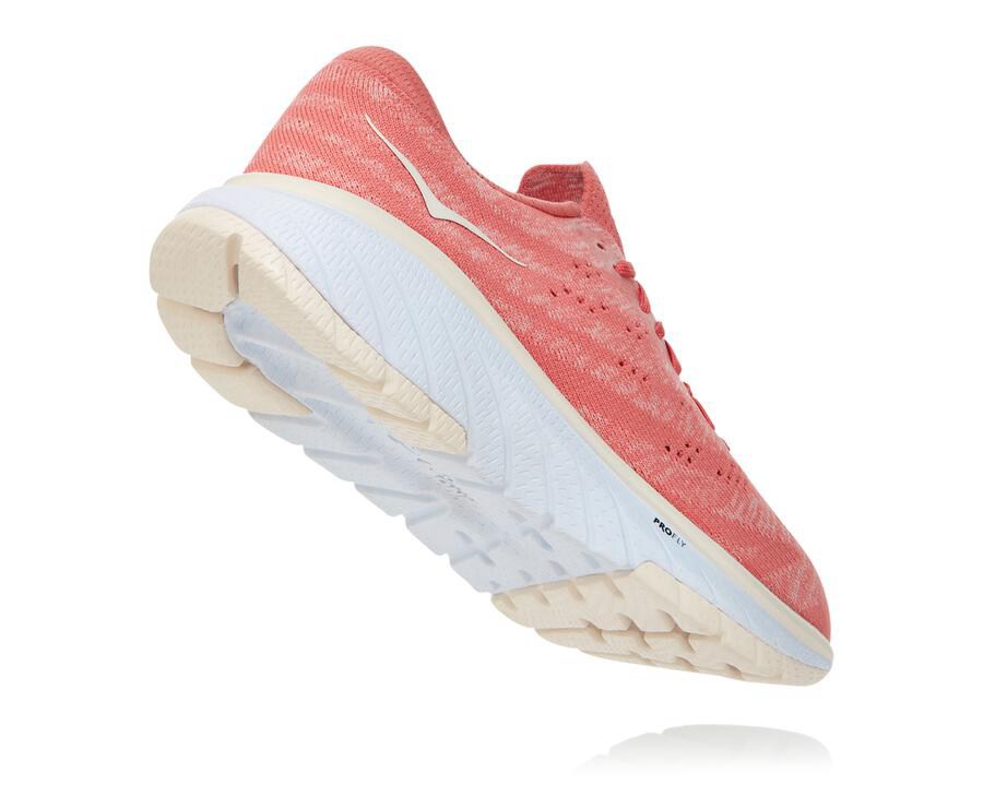 Hoka One One Walking Shoes Womens Orange/White - Cavu 3 - 68503LKSN